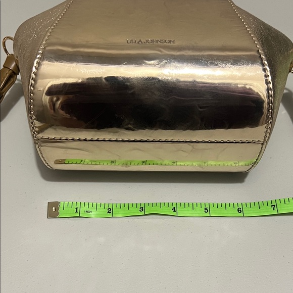 Ulla Johnson Metallic Gold Leather Mini Crossbody Bag | Made in Italy - Picture 7 of 10